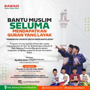 wakaf quran seluma bengkulu