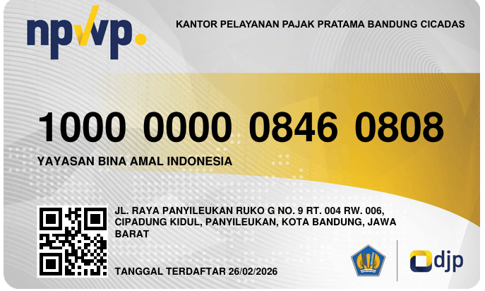 NPWP Yayasan Bina Amal Indonesia